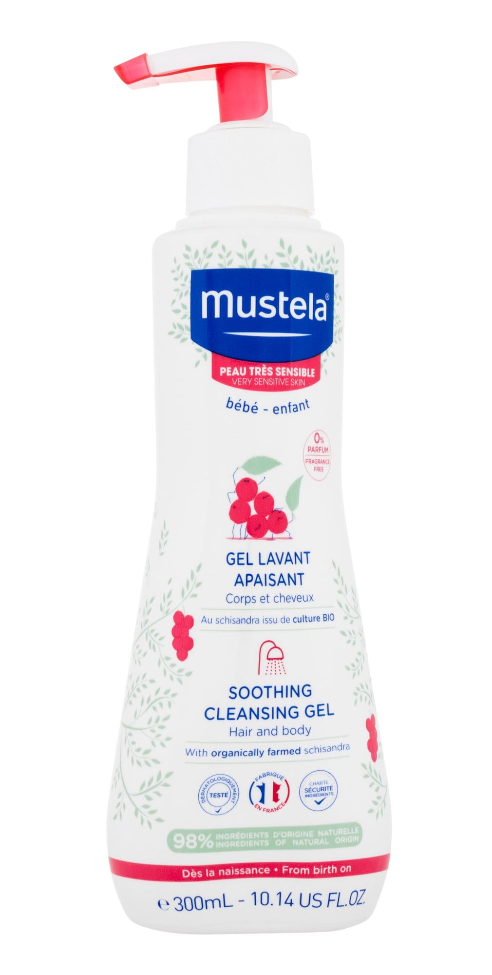 Mustela Bébé Soothing Cleansing Gel Hair and Body K Żel pod prysznic 300ml-203795
